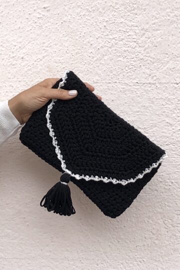 Pochette cordino nero NAM
