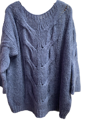 Pullover trecce Manila Grace -colore pervinca