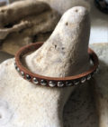 Bracciale cuoio e borchie KORU