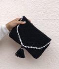 Pochette cordino nero NAM