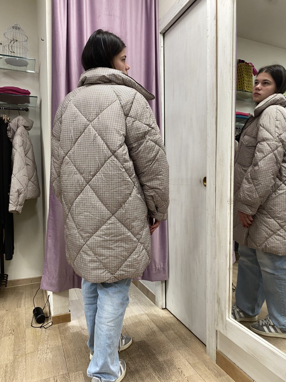 Giacca Midi Why Out Ottod'Ame particolare- dietro
