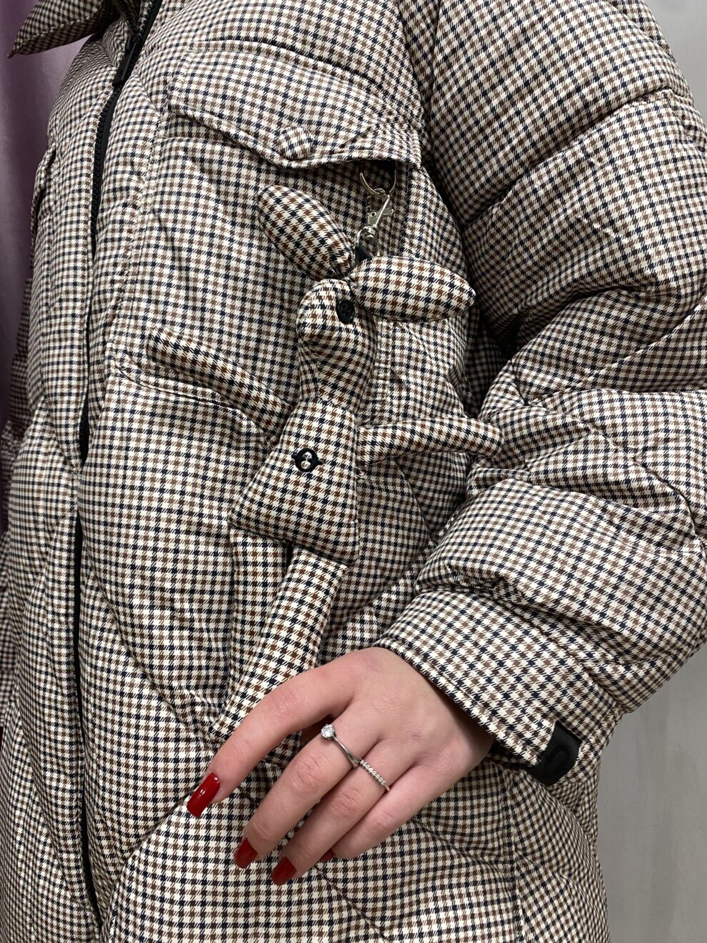 Giacca Midi Why Out Ottod'Ame particolare- manica
