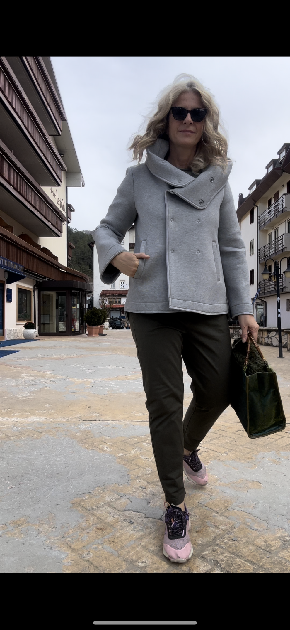 Le Streghe Giubotto Donna particolare - grigio melange